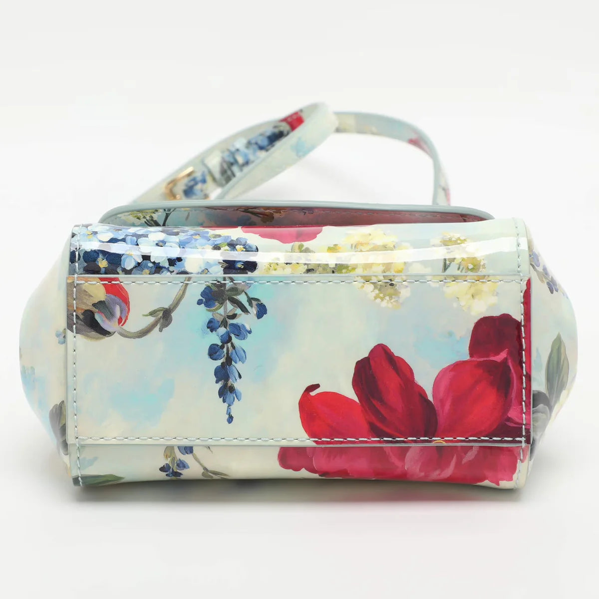 Dolce & Gabbana Miss Sicily Bambino Multicolor Patent Leather Top Handle Bag