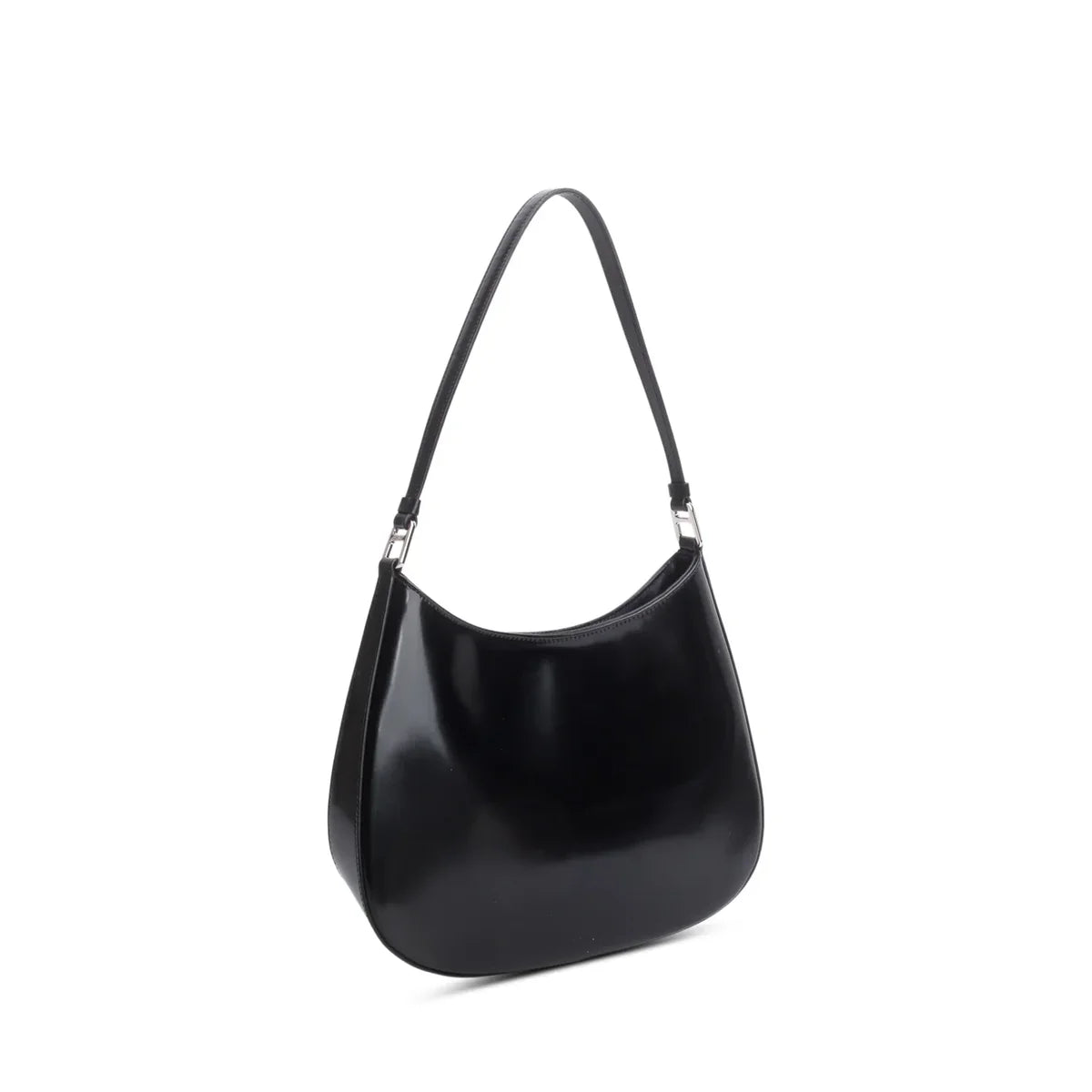 Prada Black Spazzolato Leather Cleo Bag