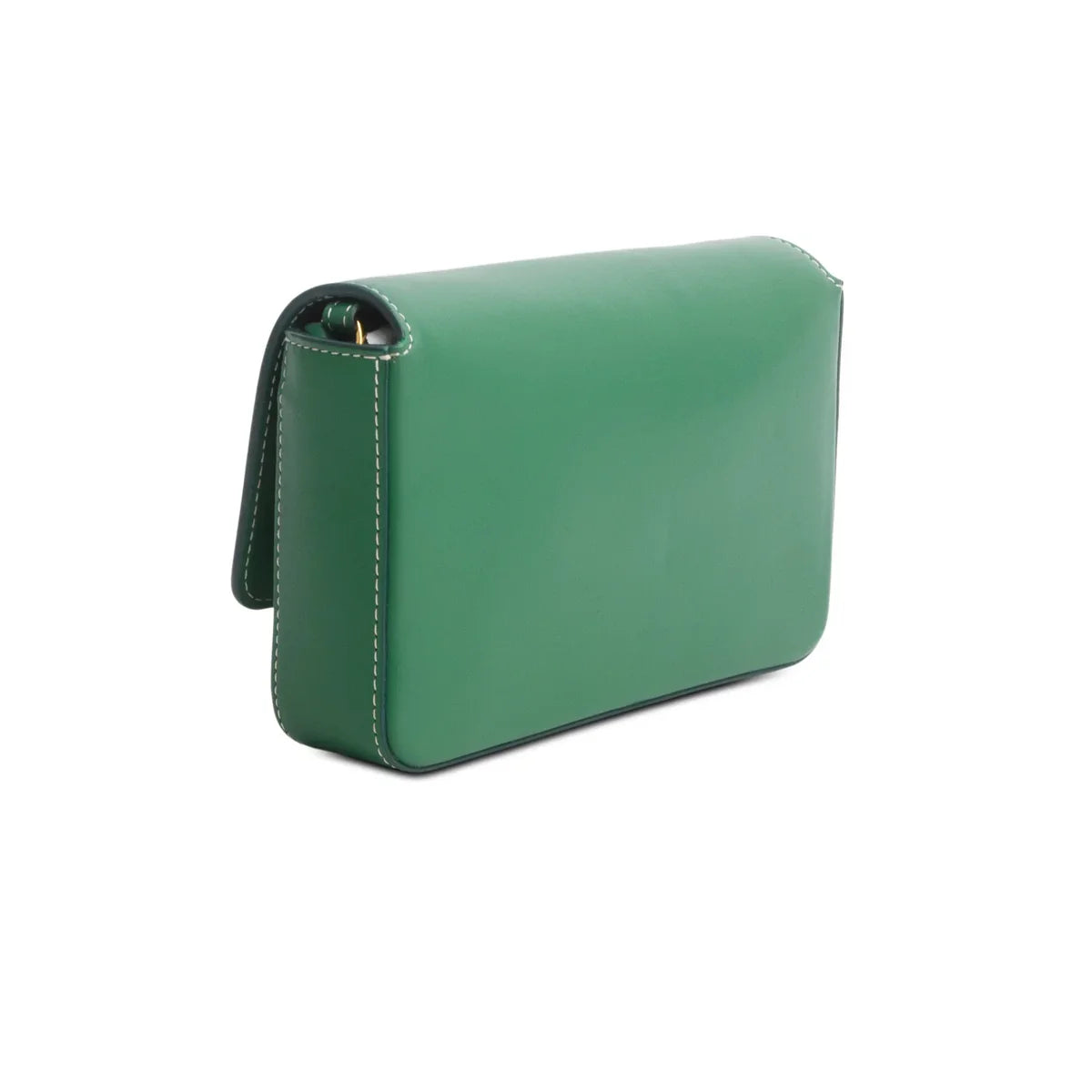 Burberry Green Calfskin Vintage Check New Hampshire Bag