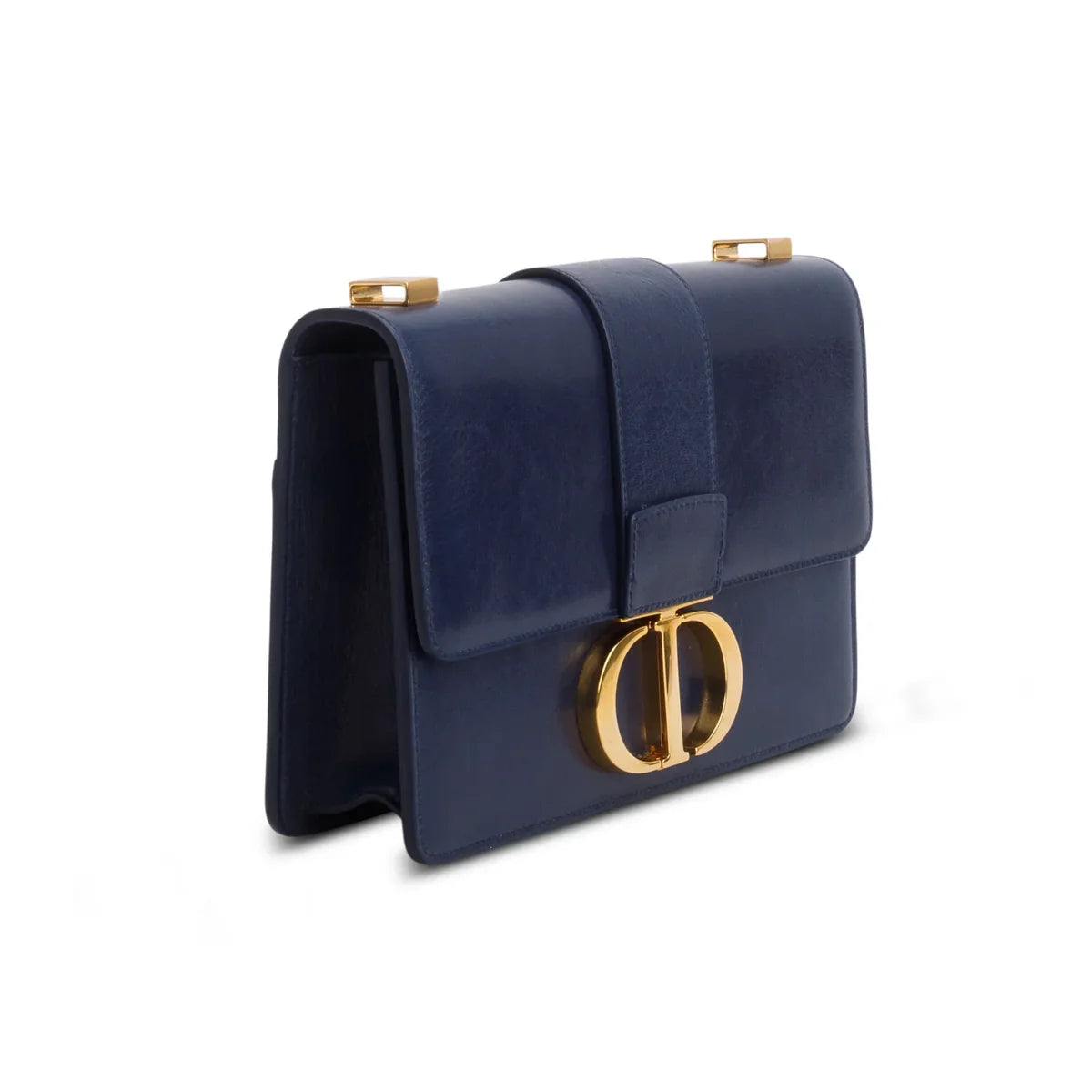 Christian Dior Blue Smooth Calfskin Leather 30 Montaigne Bag