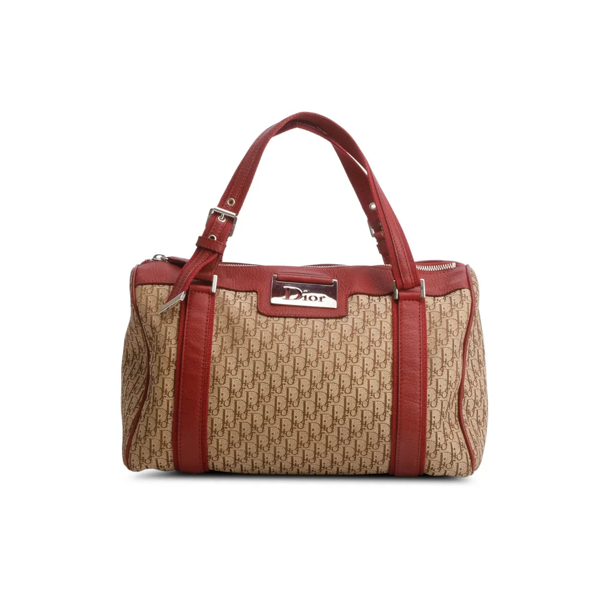 Christian Dior Brown Monogram Street Chic Boston Bag