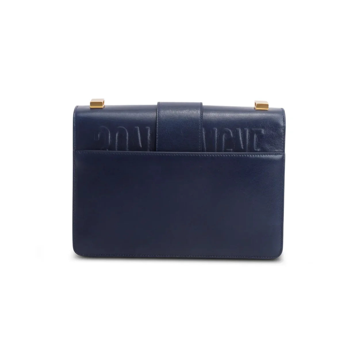 Christian Dior Blue Smooth Calfskin Leather 30 Montaigne Bag